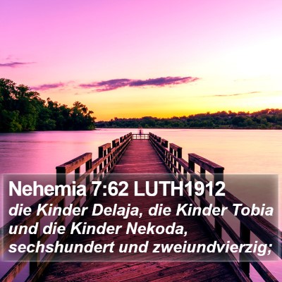 Nehemia 7:62 LUTH1912 Bible Verse Image