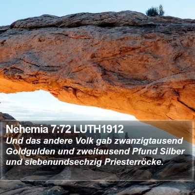 Nehemia 7:72 LUTH1912 Bible Verse Image