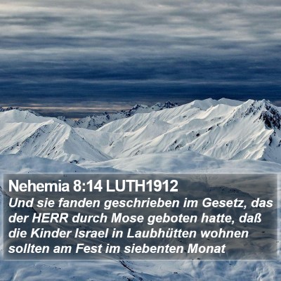 Nehemia 8:14 LUTH1912 Bible Verse Image