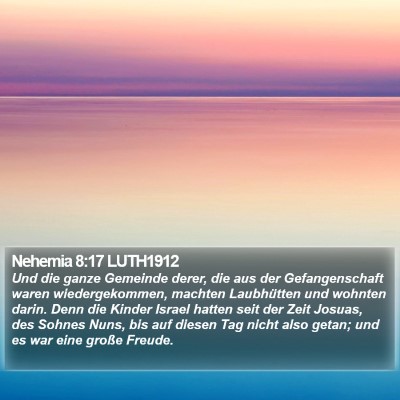 Nehemia 8:17 LUTH1912 Bible Verse Image