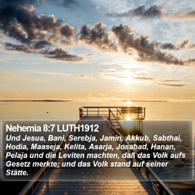 Nehemia 8:7 LUTH1912 Bible Verse Image