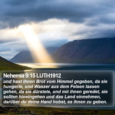 Nehemia 9:15 LUTH1912 Bible Verse Image
