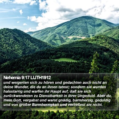 Nehemia 9:17 LUTH1912 Bible Verse Image