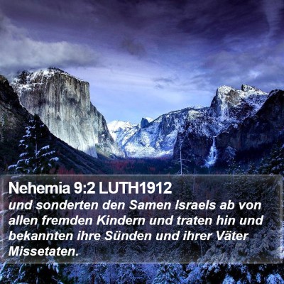 Nehemia 9:2 LUTH1912 Bible Verse Image