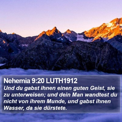 Nehemia 9:20 LUTH1912 Bible Verse Image