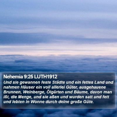 Nehemia 9:25 LUTH1912 Bible Verse Image