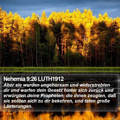 Nehemia 9:26 LUTH1912 Bible Verse Image