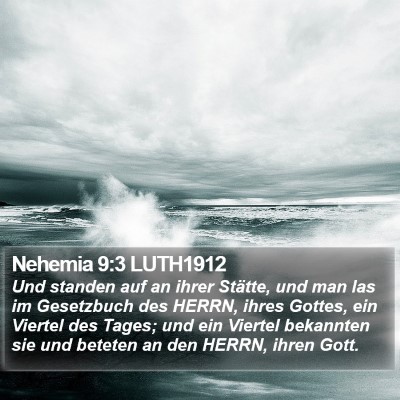 Nehemia 9:3 LUTH1912 Bible Verse Image