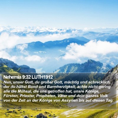 Nehemia 9:32 LUTH1912 Bible Verse Image