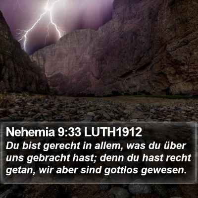 Nehemia 9:33 LUTH1912 Bible Verse Image