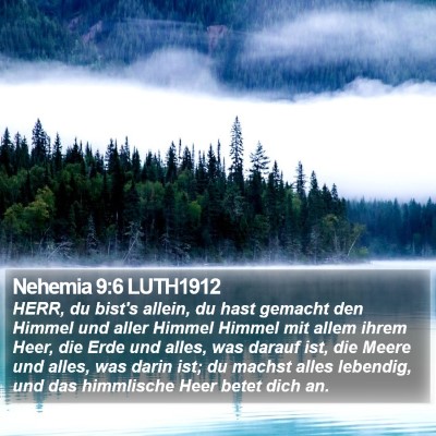 Nehemia 9:6 LUTH1912 Bible Verse Image