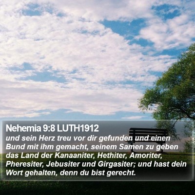 Nehemia 9:8 LUTH1912 Bible Verse Image