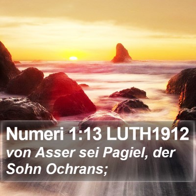 Numeri 1:13 LUTH1912 Bible Verse Image