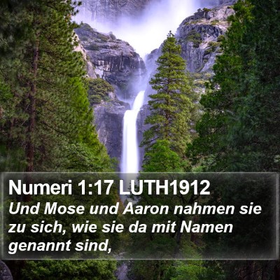 Numeri 1:17 LUTH1912 Bible Verse Image