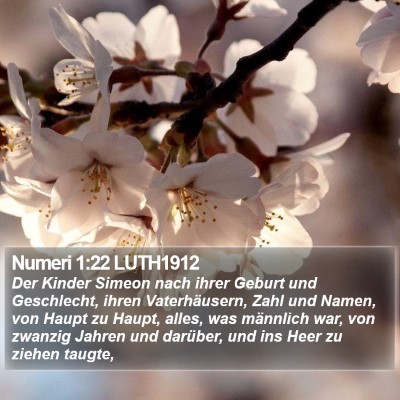 Numeri 1:22 LUTH1912 Bible Verse Image