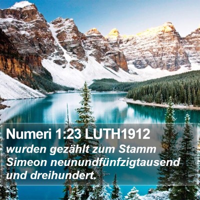 Numeri 1:23 LUTH1912 Bible Verse Image