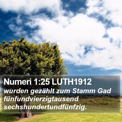 Numeri 1:25 LUTH1912 Bible Verse Image