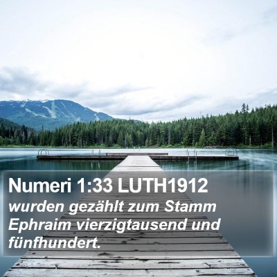 Numeri 1:33 LUTH1912 Bible Verse Image