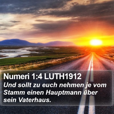 Numeri 1:4 LUTH1912 Bible Verse Image
