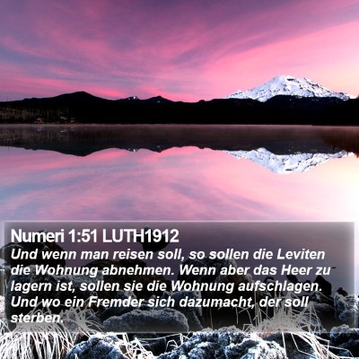 Numeri 1:51 LUTH1912 Bible Verse Image