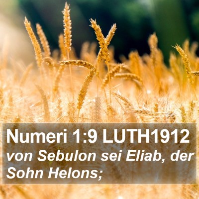 Numeri 1:9 LUTH1912 Bible Verse Image