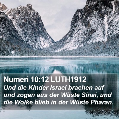 Numeri 10:12 LUTH1912 Bible Verse Image
