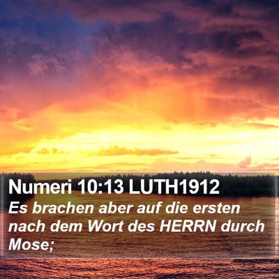 Numeri 10:13 LUTH1912 Bible Verse Image
