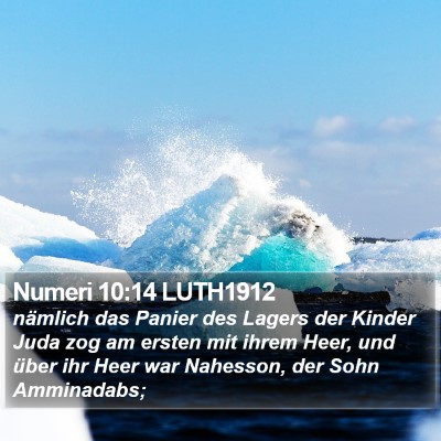 Numeri 10:14 LUTH1912 Bible Verse Image