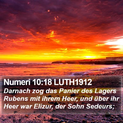 Numeri 10:18 LUTH1912 Bible Verse Image