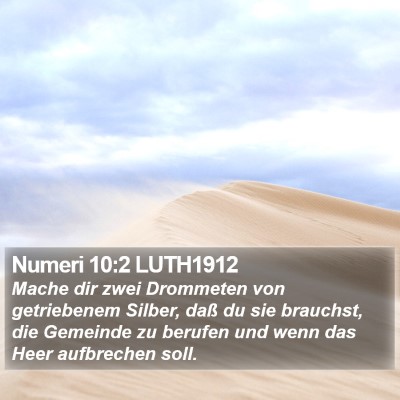 Numeri 10:2 LUTH1912 Bible Verse Image