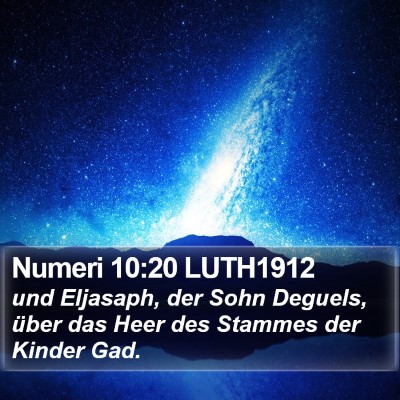 Numeri 10:20 LUTH1912 Bible Verse Image