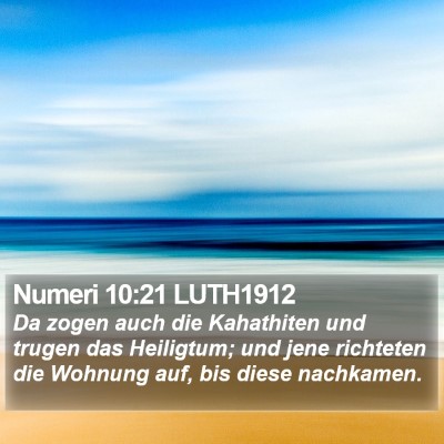 Numeri 10:21 LUTH1912 Bible Verse Image