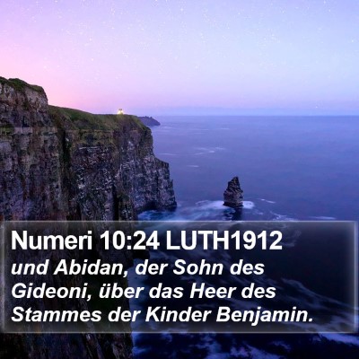 Numeri 10:24 LUTH1912 Bible Verse Image