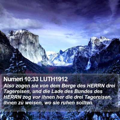 Numeri 10:33 LUTH1912 Bible Verse Image