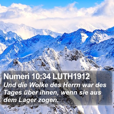 Numeri 10:34 LUTH1912 Bible Verse Image
