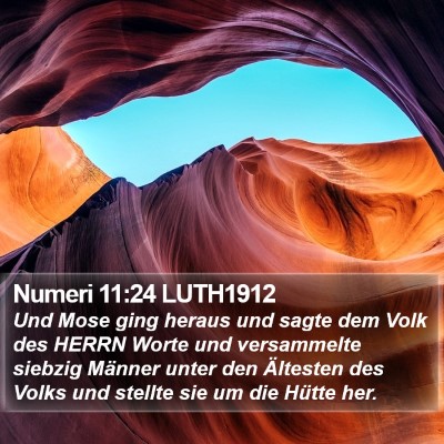 Numeri 11:24 LUTH1912 Bible Verse Image