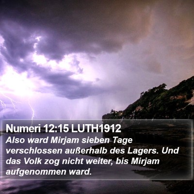 Numeri 12:15 LUTH1912 Bible Verse Image