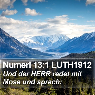 Numeri 13:1 LUTH1912 Bible Verse Image