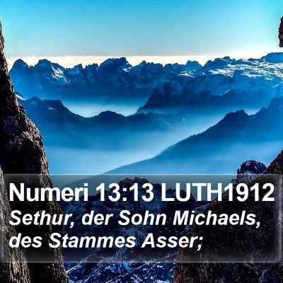Numeri 13:13 LUTH1912 Bible Verse Image