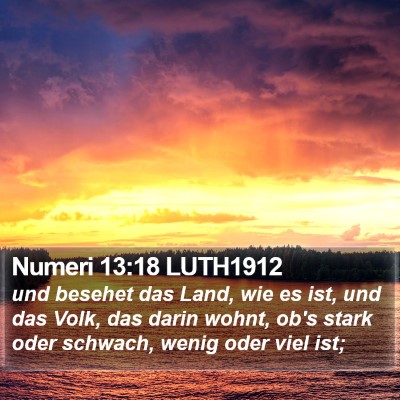 Numeri 13:18 LUTH1912 Bible Verse Image
