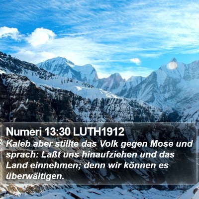 Numeri 13:30 LUTH1912 Bible Verse Image