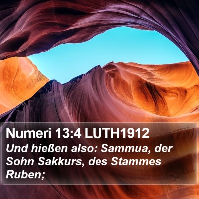 Numeri 13:4 LUTH1912 Bible Verse Image