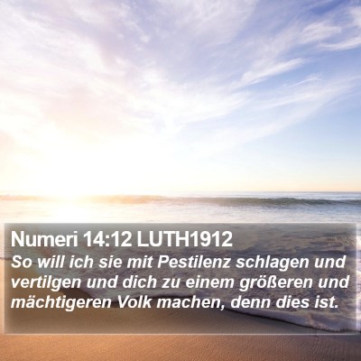 Numeri 14:12 LUTH1912 Bible Verse Image