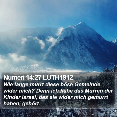 Numeri 14:27 LUTH1912 Bible Verse Image