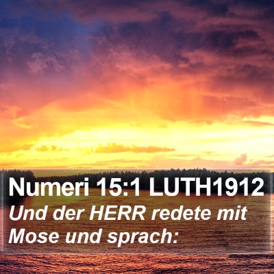 Numeri 15:1 LUTH1912 Bible Verse Image