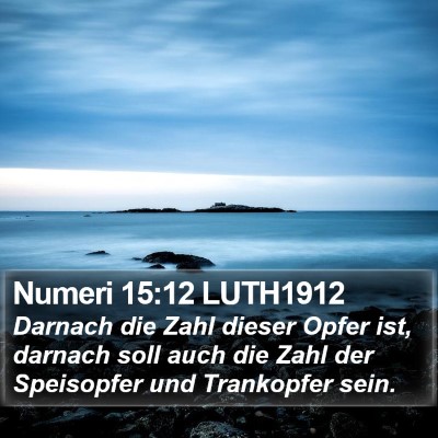 Numeri 15:12 LUTH1912 Bible Verse Image
