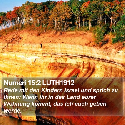 Numeri 15:2 LUTH1912 Bible Verse Image