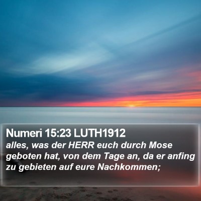 Numeri 15:23 LUTH1912 Bible Verse Image