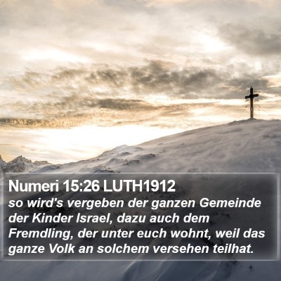 Numeri 15:26 LUTH1912 Bible Verse Image