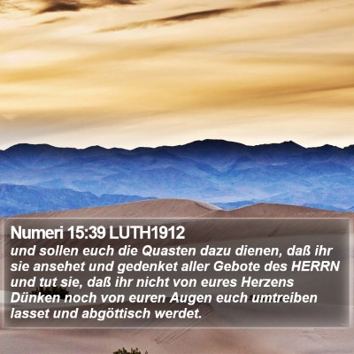 Numeri 15:39 LUTH1912 Bible Verse Image